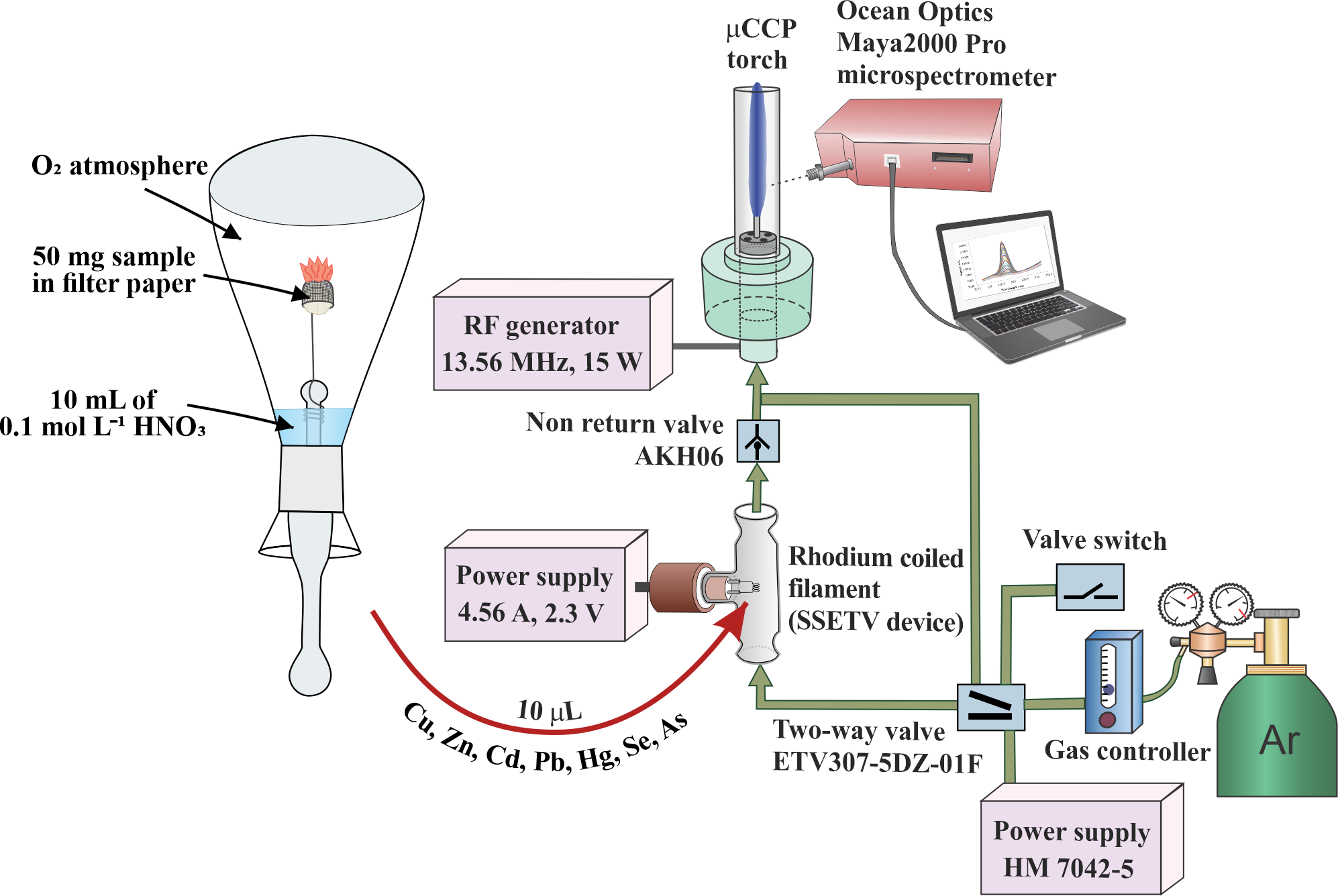 Combustion-assisted digestion scheme